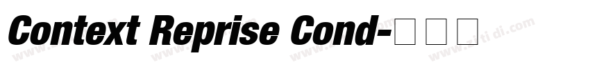 Context Reprise Cond字体转换